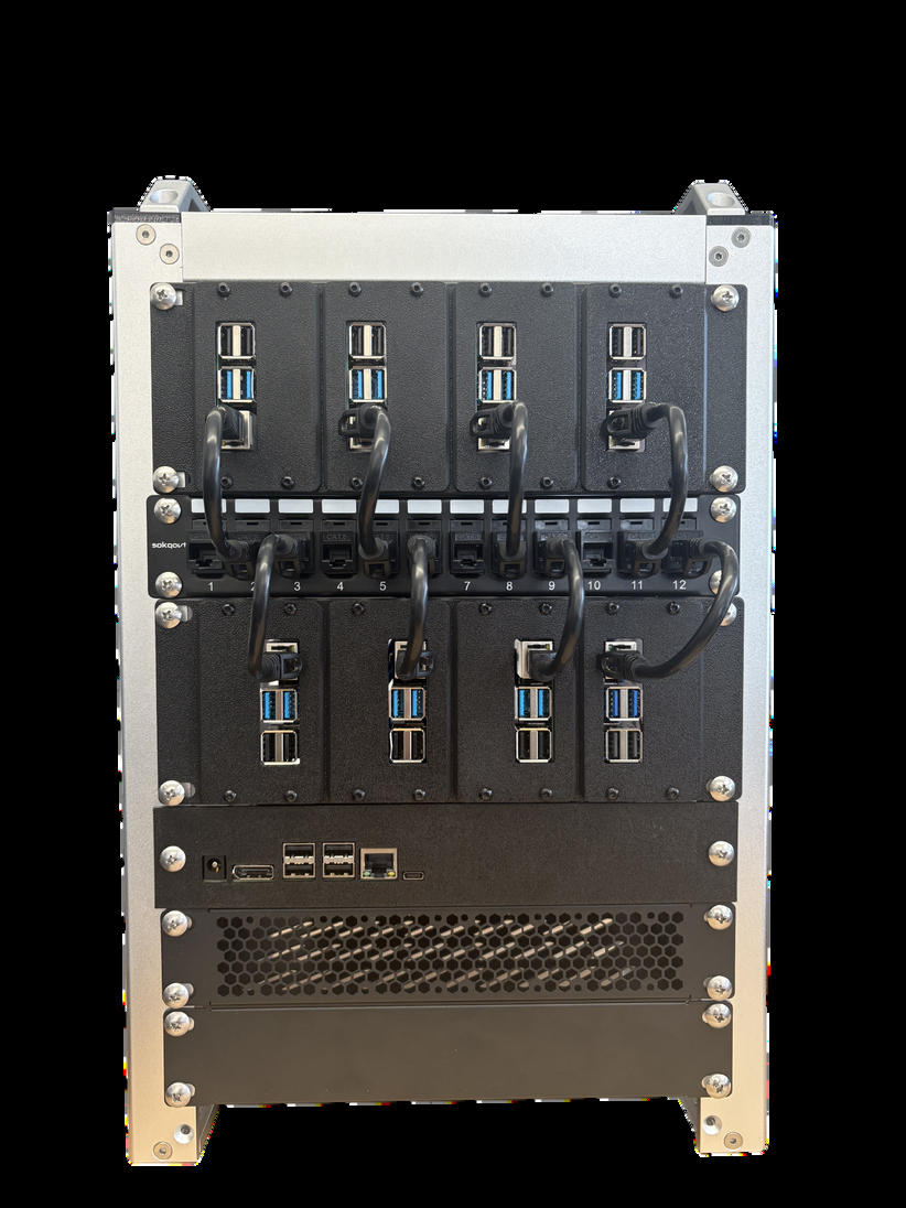 ASTRA rack, front view